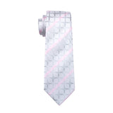 Gray & Pink Stripes Necktie