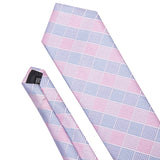 Blue and Pink Stripes Necktie