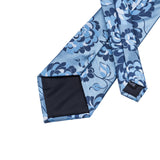 Blue Flowered Necktie