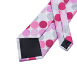 Gray & Pink Polka Dot Necktie
