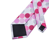 Gray & Pink Polka Dot Necktie