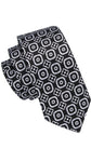 Black & Gray Pattern Necktie