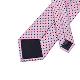 Pink & Blue Polka Dot Necktie