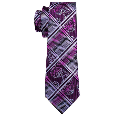 Purple Pattern Necktie