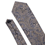 Gray & Tan Pattern Necktie