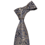 Gray & Tan Pattern Necktie