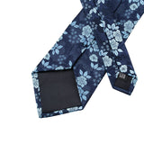 Blue Flower Necktie