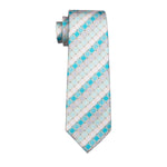 Light Blue & Tan Pattern Necktie