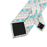 Light Blue & Tan Pattern Necktie