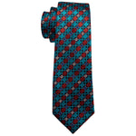 Blue & Red Pattern Necktie