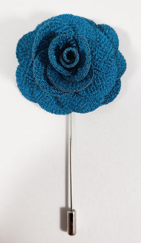 Medium Blue Flower Lapel Pin
