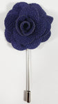 Dark Purple Flower Lapel Pin