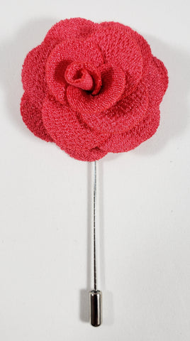 Hot Pink Flower Lapel Pin