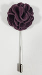 Purple Velvet Flower Lapel Pin