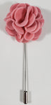 Pink Velvet Flower Lapel Pin