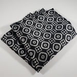 Black & Gray Pattern Pocket Square