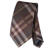Brown Striped Necktie