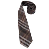 Brown Striped Necktie