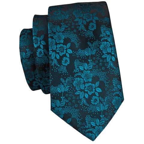 Lapis Flower Necktie