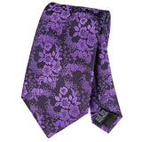 Purple Flower Necktie