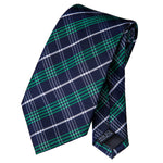 Green & Navy Striped Necktie