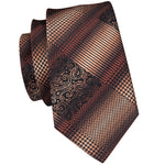 Brown Pattern Necktie