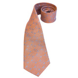 Orange Pattern Necktie