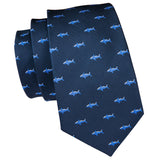 Navy Shark Necktie