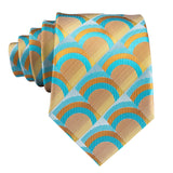 Light Blue & Yellow Pattern Necktie