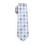 Gray Checkered Necktie