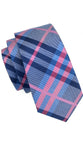 Light Pink & Blue Striped Necktie