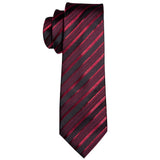 Red & Black Striped Necktie
