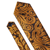 Brown with Golden Design Necktie