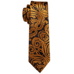 Brown with Golden Design Necktie