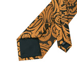 Brown with Golden Design Necktie