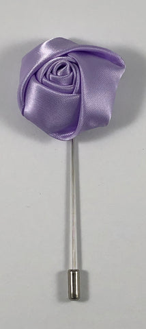 Light Purple Rose Flower Lapel Pin