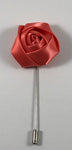 Peach Rose Flower Lapel Pin