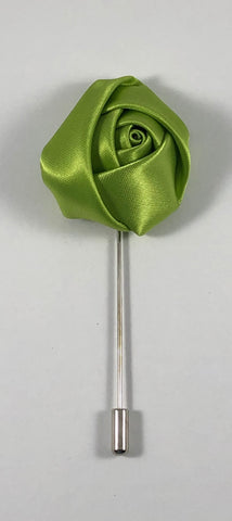 Light Green Rose Flower Lapel Pin