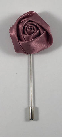 Pearly Purple Rose Flower Lapel Pin